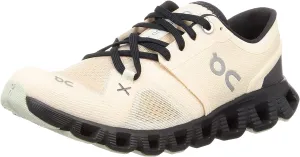 On Women's Cloud X 3 Sneakers, Fawn/Magnet, 10