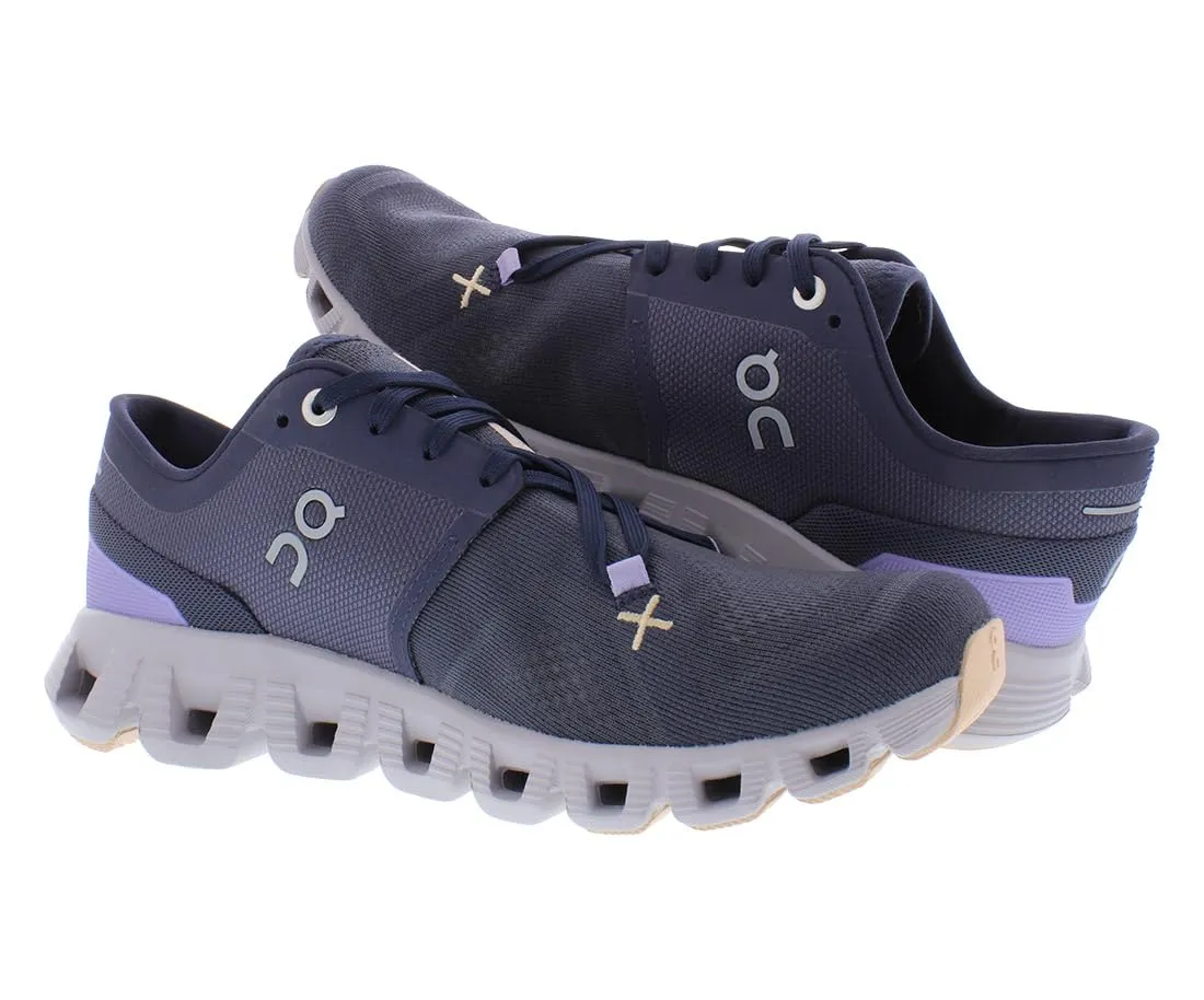 On Women's Cloud X 3 Sneakers, Iron/Fade, 8 Medium US