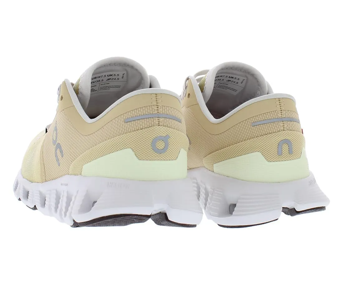 On Women's Cloud X 3 Sneakers, Savannah/Frost, 11 Medium US