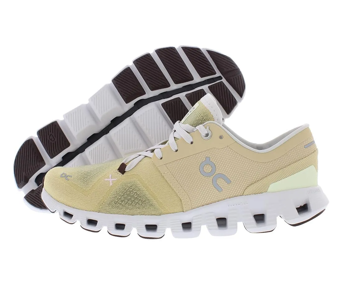 On Women's Cloud X 3 Sneakers, Savannah/Frost, 11 Medium US