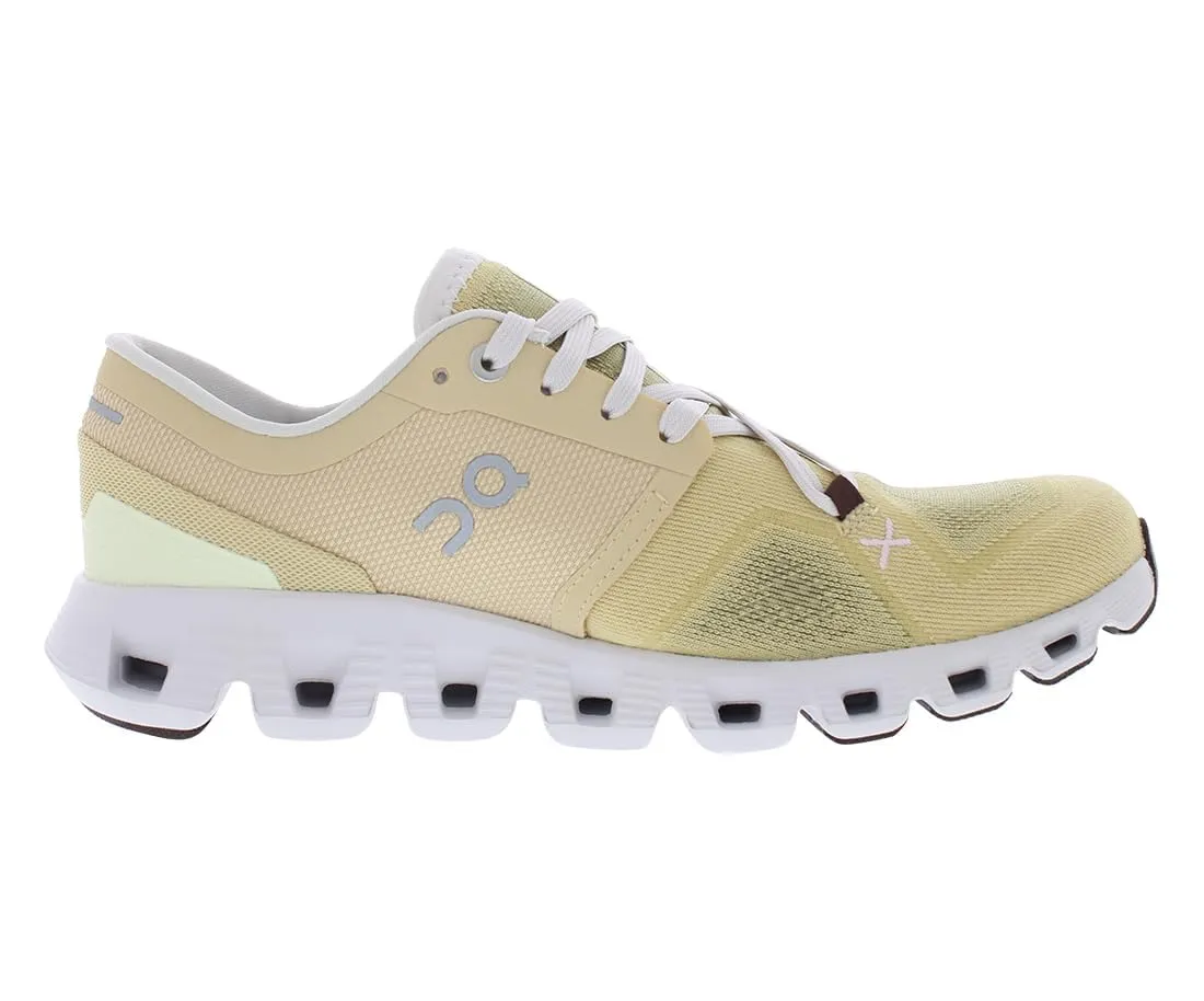 On Women's Cloud X 3 Sneakers, Savannah/Frost, 11 Medium US