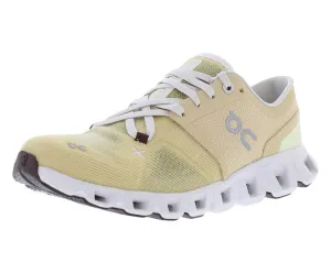On Women's Cloud X 3 Sneakers, Savannah/Frost, 11 Medium US