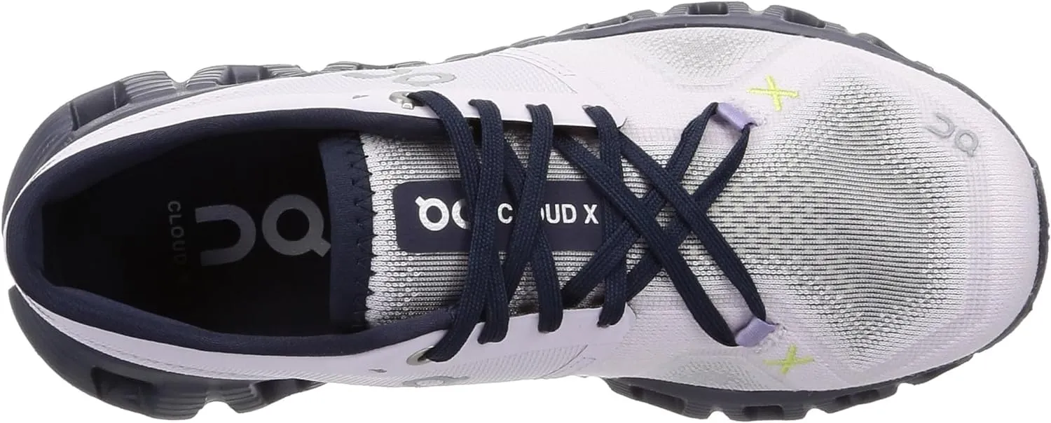 ON Womens Cloud X 3 Textile Synthetic Orchid Iron Trainers 10 US