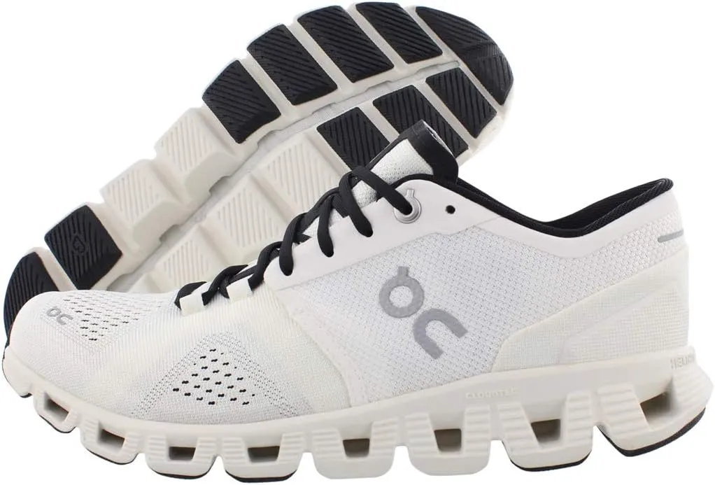 On Women's Cloud X Sneakers, White/Black, 8.5 Medium US