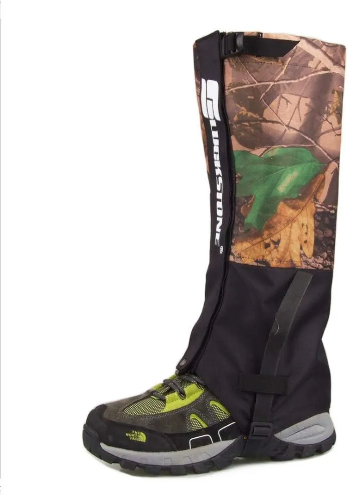 Outdoor Camouflage Snowproof Waterproof Snow Boot Gaiters Legging Gaiter High Leg Cover for Hiking Walking Climbing Hunting