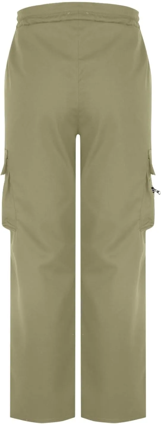 Outdoor Cargo Pants for Men 2025 Lightweight Baggy Street Hiking Pants with Multi-Pockets Oversized Twill Trousers