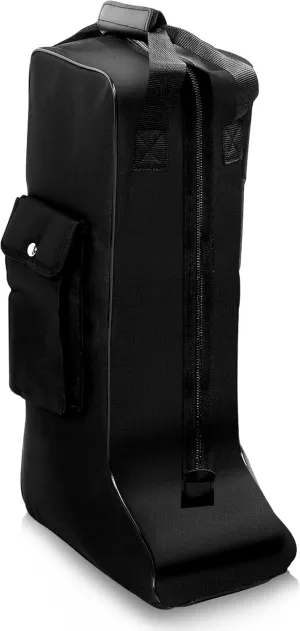 Oxford Cloth and Leather Boot Storage Bag - Portable Dust Proof With Handle Design for Cowboy and Snow Boots