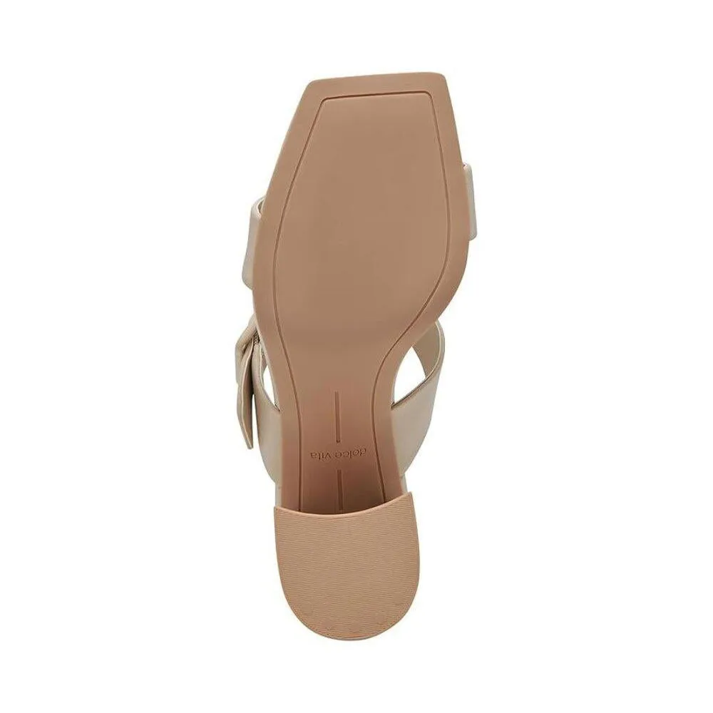 Paca Ivory Leather Heeled Sandals