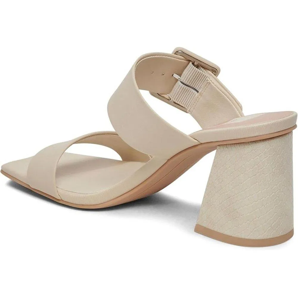 Paca Ivory Leather Heeled Sandals