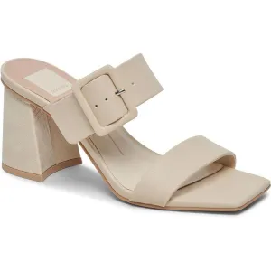 Paca Ivory Leather Heeled Sandals
