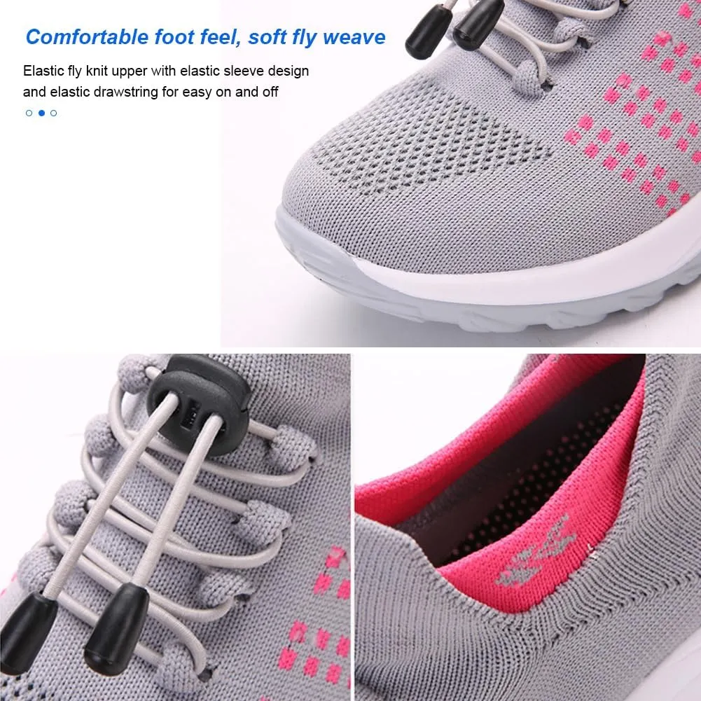 Padgene Women Walking Shoes Sock Sneakers Slip-On Breathable Mesh Trainers Women's Comfortable Casual Ladies Air Cushion Athletic Shoes Running Jogging Shoes