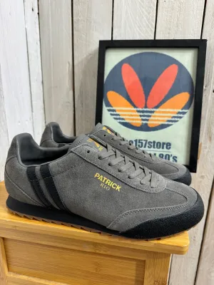 Patrick New Rio Suede Trainers - Charcoal / Black