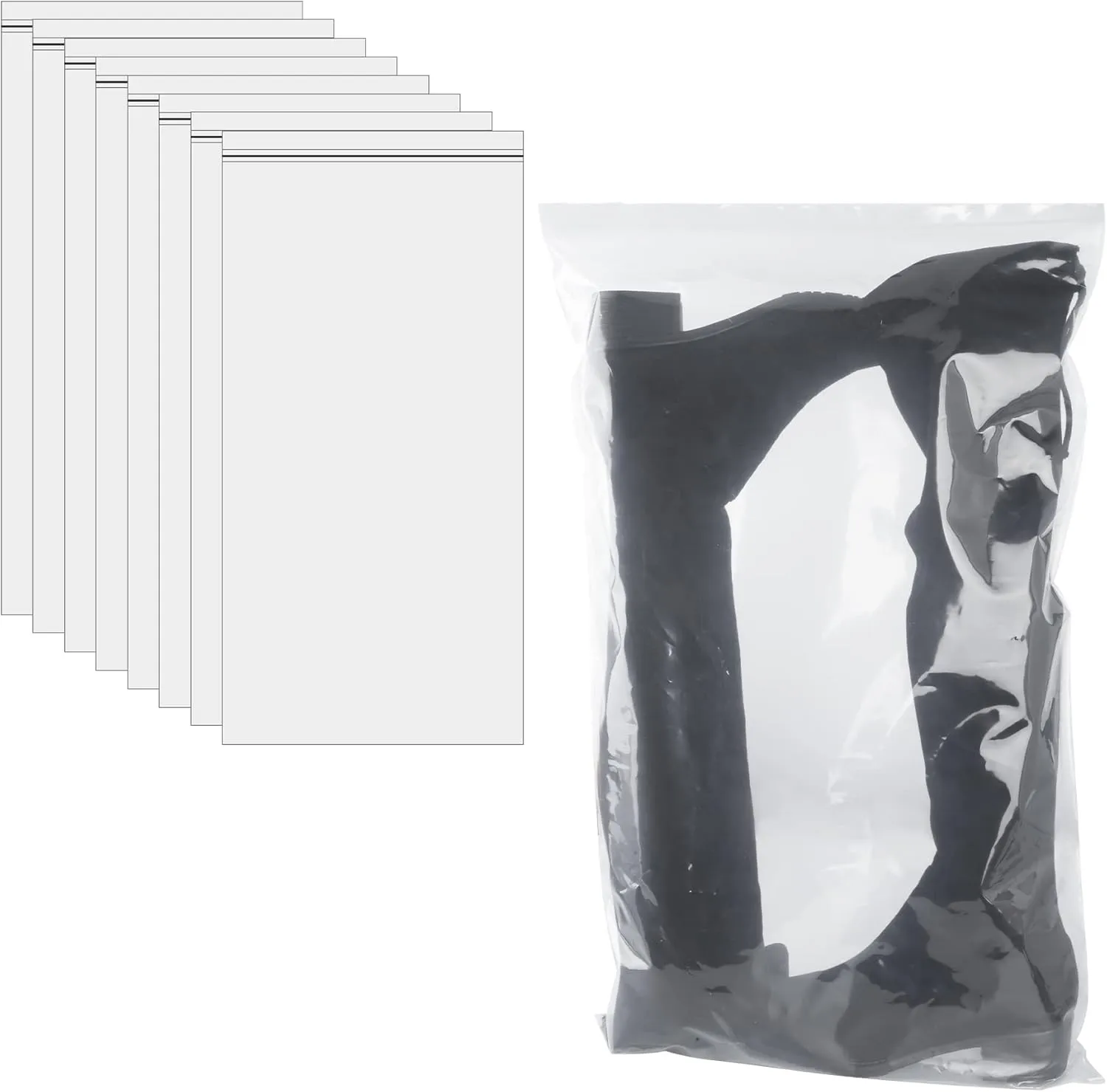 Portable Boot Storage Bags Dust Proof Shoe Bags for Storage Shoes, Boot, Clothing, Books, Toys and others, 8 Pcs 15.7"x27.5" Tall Boots Organizer Protector Bag for Home and Travel