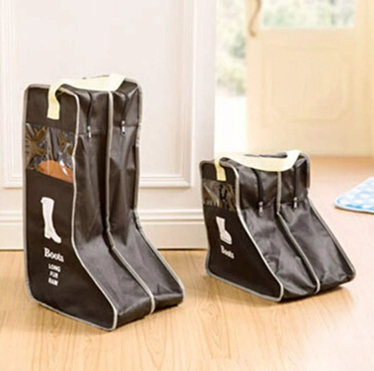 Portable Tall Boots Storage Bags|2 Packs Dust-proof Tall Boot Carry Bag for Travel and Daily Use