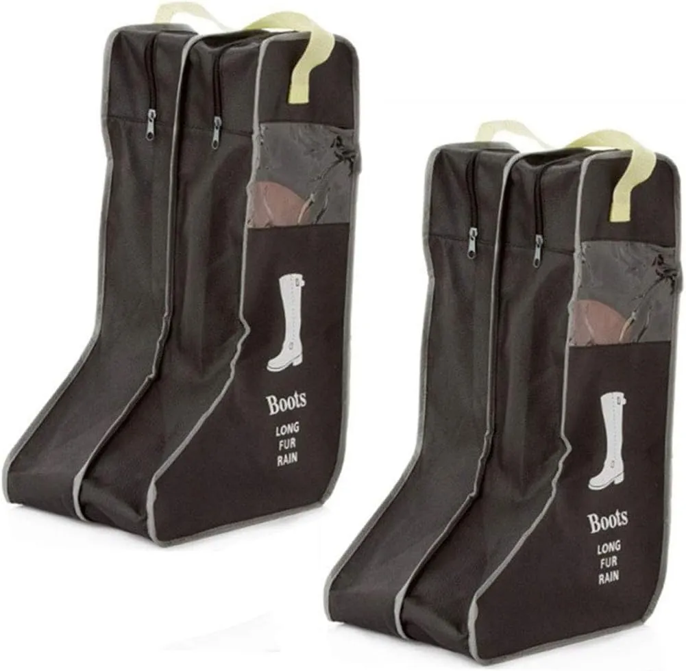 Portable Tall Boots Storage Bags|2 Packs Dust-proof Tall Boot Carry Bag for Travel and Daily Use