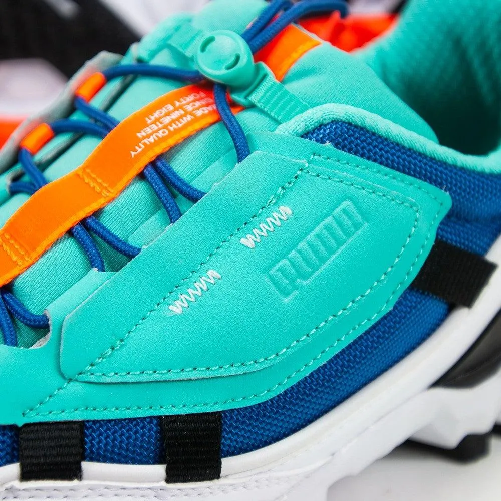 PUMA Trailfox Overland Galaxy Blue White Black Orange Sneaker Shoe Trainer
