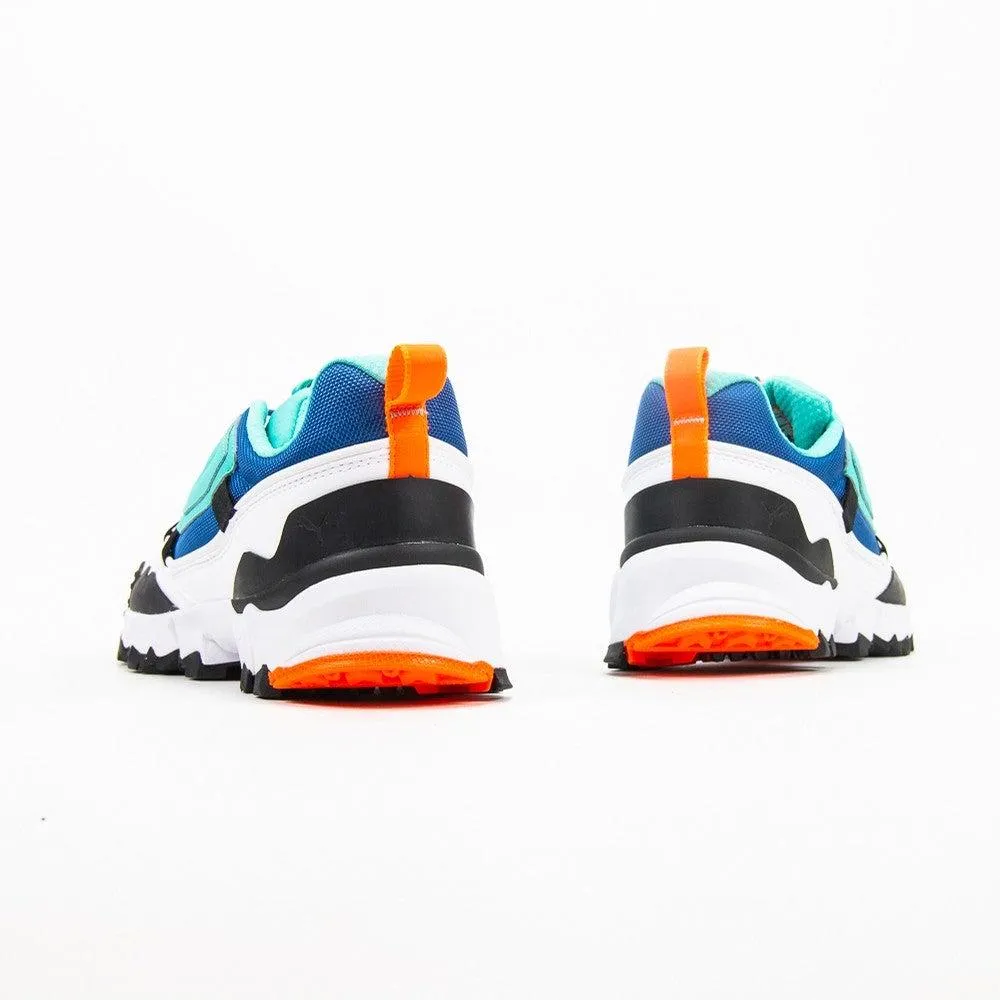 PUMA Trailfox Overland Galaxy Blue White Black Orange Sneaker Shoe Trainer