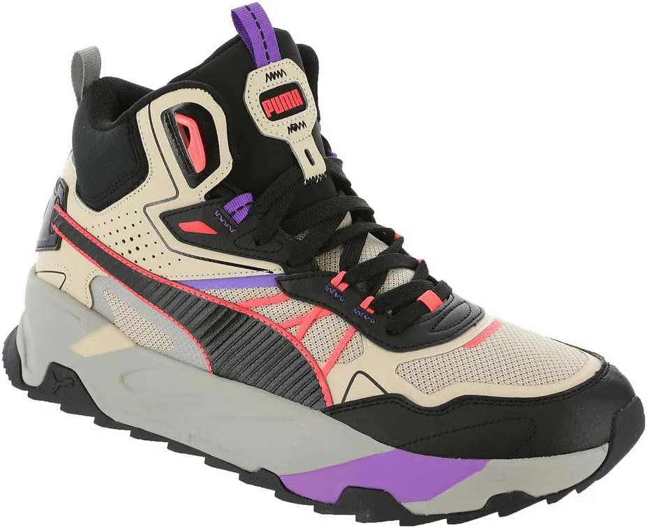 PUMA Trinity Mid Hybrid Mens Sneaker 115 DM US GranolaBlackCoral Beige, Grey