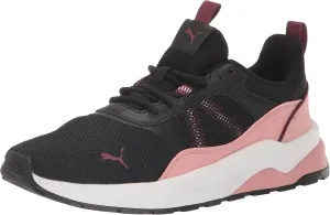 PUMA Womens Anzarun 2.0 Cross Trainer, Womens Black-Future Pink-Dark Jasper, 9