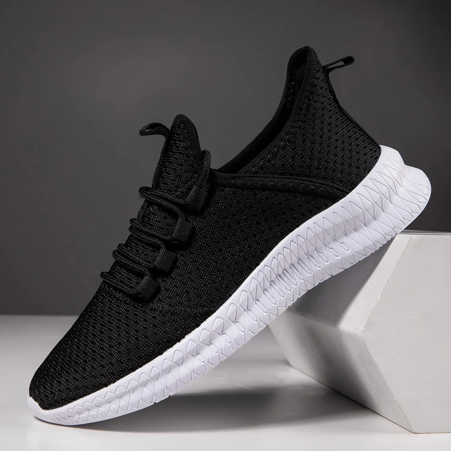 QIJGS Running Shoes for Women Walking Shoe Tennis Casual Lightweight Sneakers Lace Up