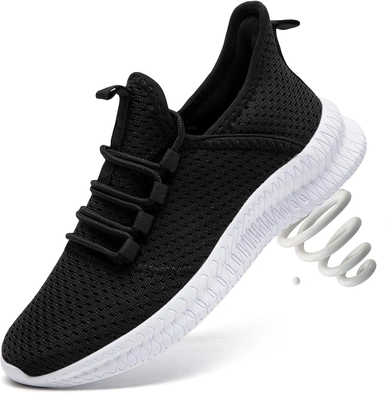 QIJGS Running Shoes for Women Walking Shoe Tennis Casual Lightweight Sneakers Lace Up