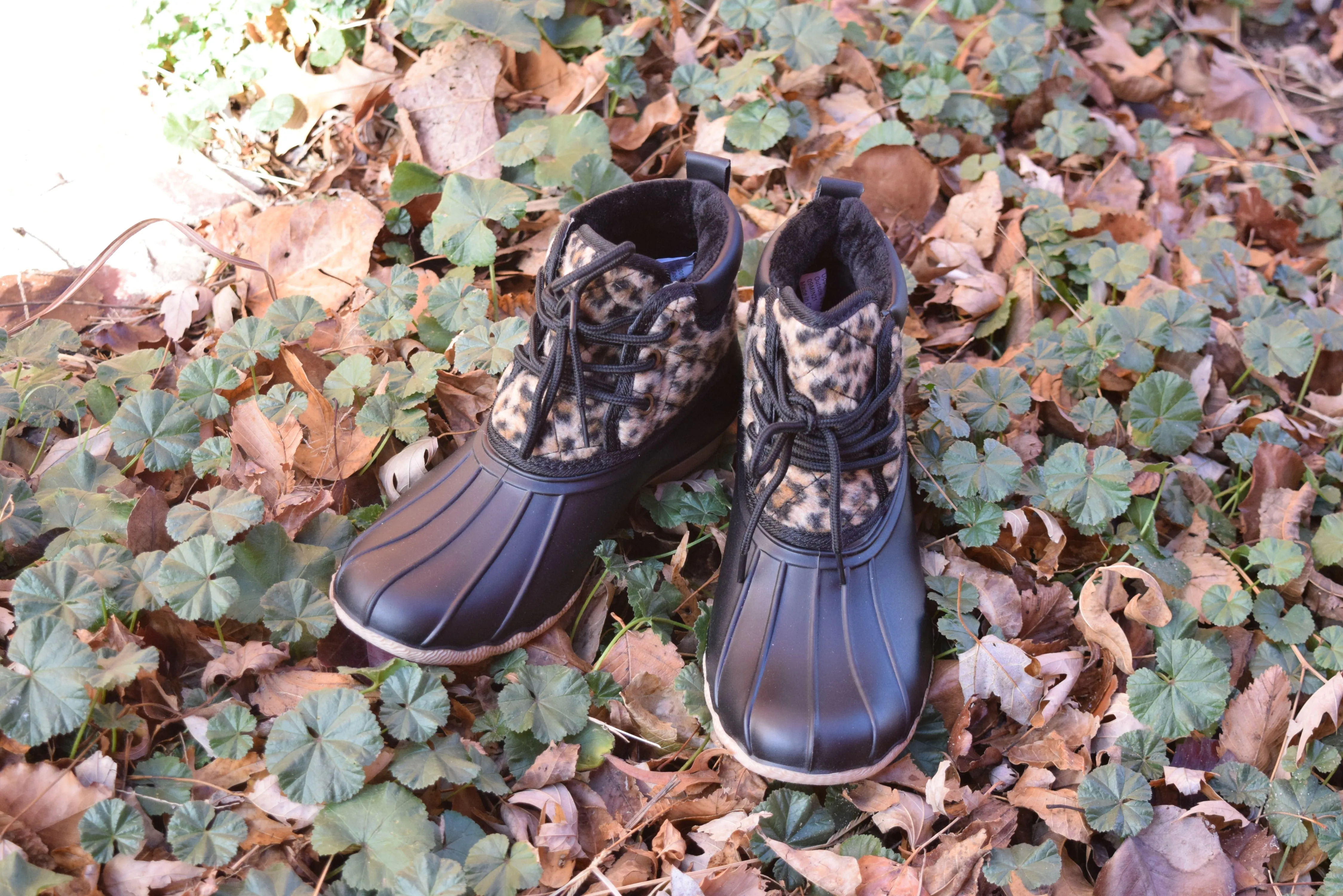 Quack Leopard Rain/Snow Boot