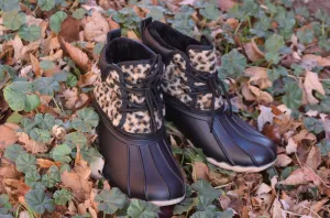 Quack Leopard Rain/Snow Boot