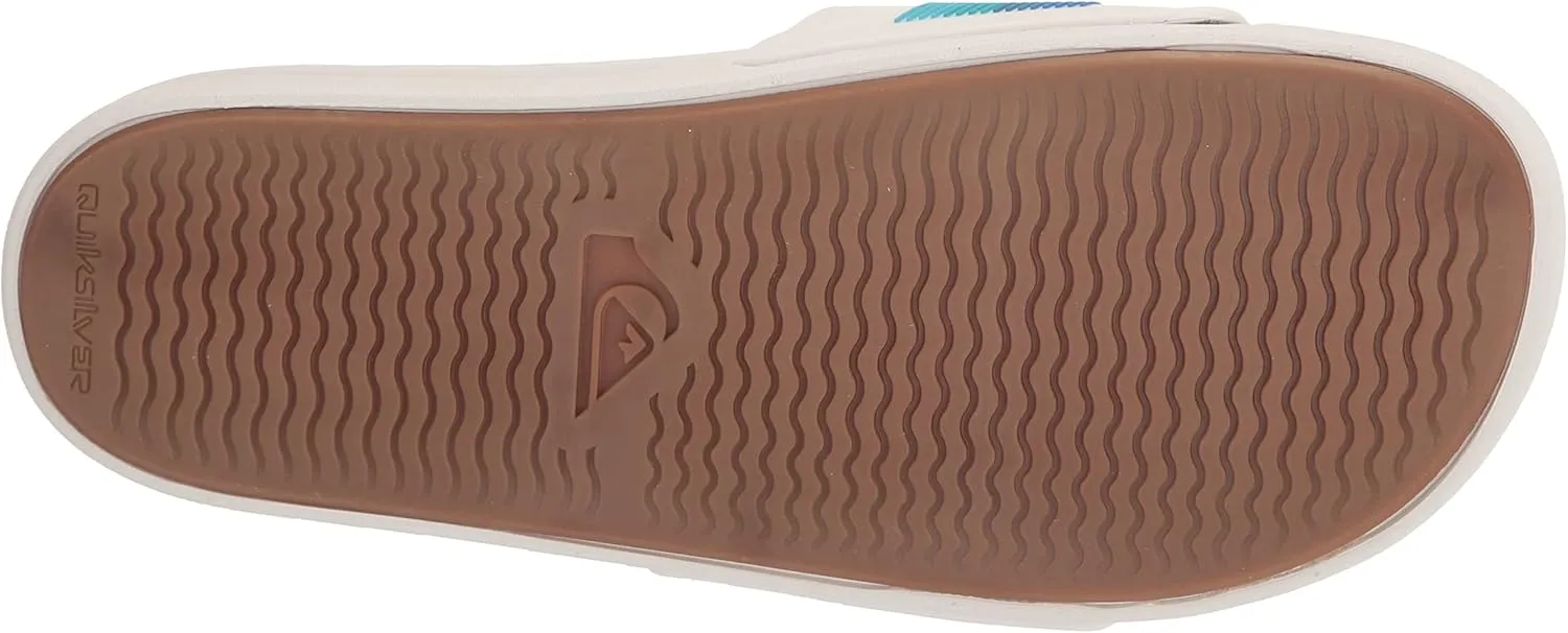 Quiksilver Men's Rivi Wordmark Slide Sandal