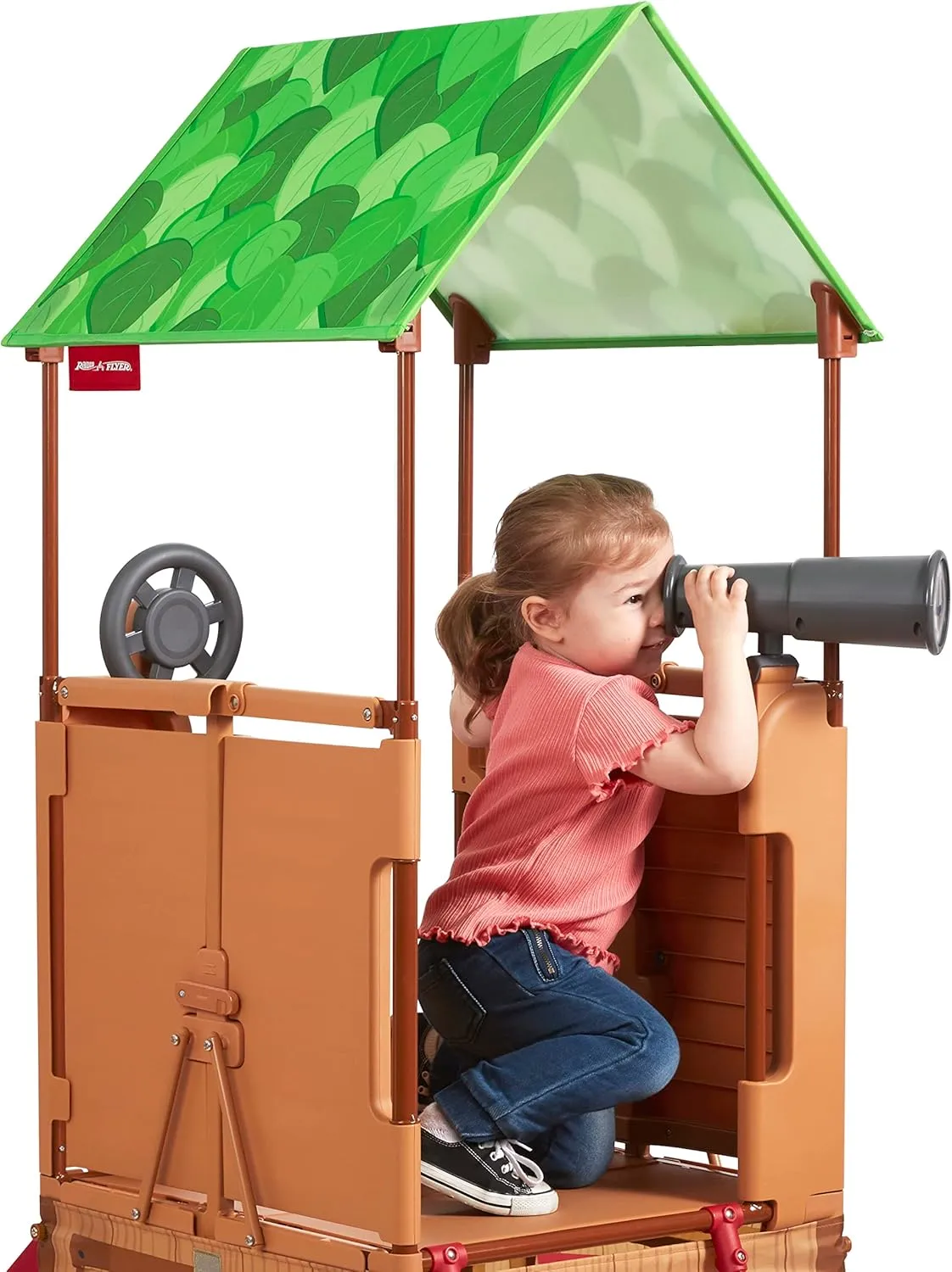 Radio Flyer Play & Fold AwayTreehouse, Toddler Climber, Kids Playhouse for Ages 2-5