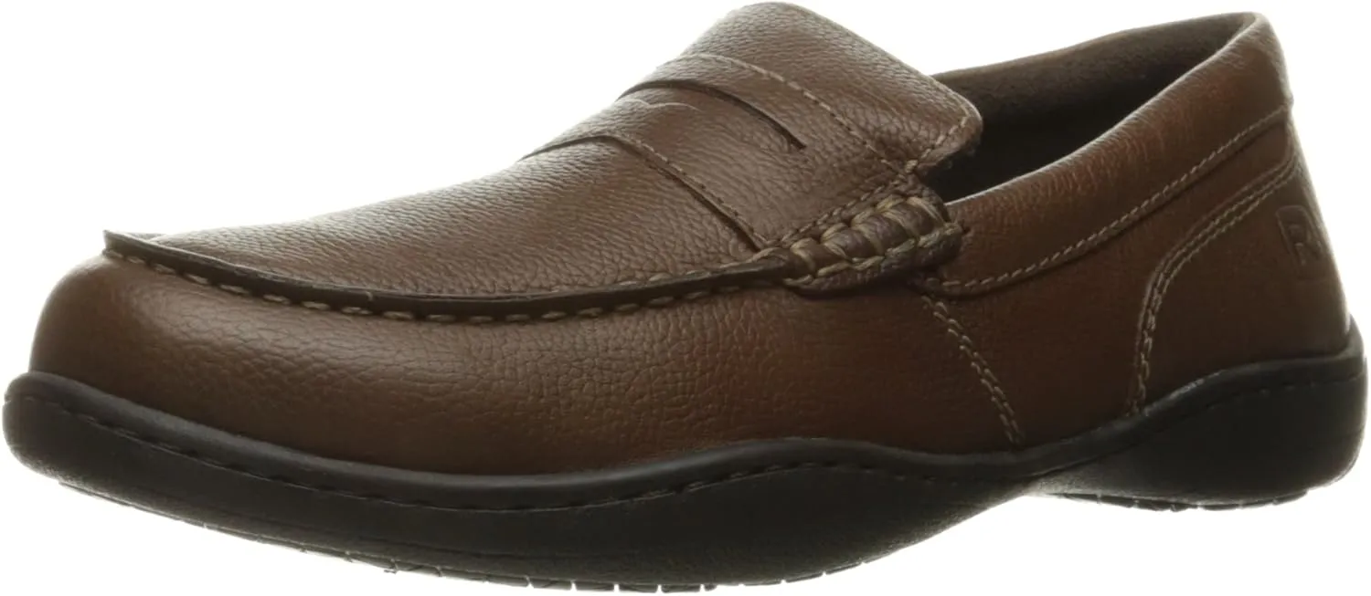 Rockport Men's Rocker Landing Ii Penny Loafer- Brown Tumbled-8 M