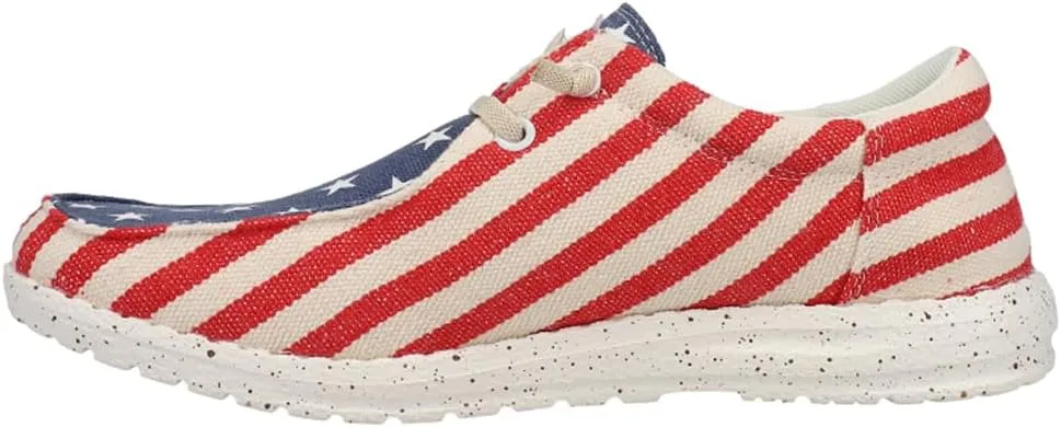 ROPER Womens Hang Loose Slip On Sneakers Shoes Casual - Blue, Red