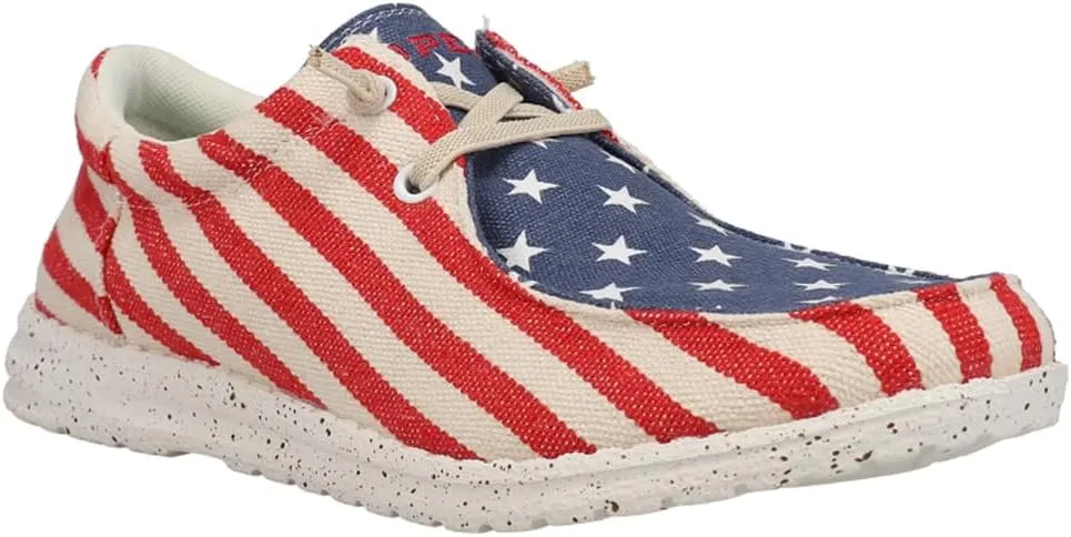 ROPER Womens Hang Loose Slip On Sneakers Shoes Casual - Blue, Red