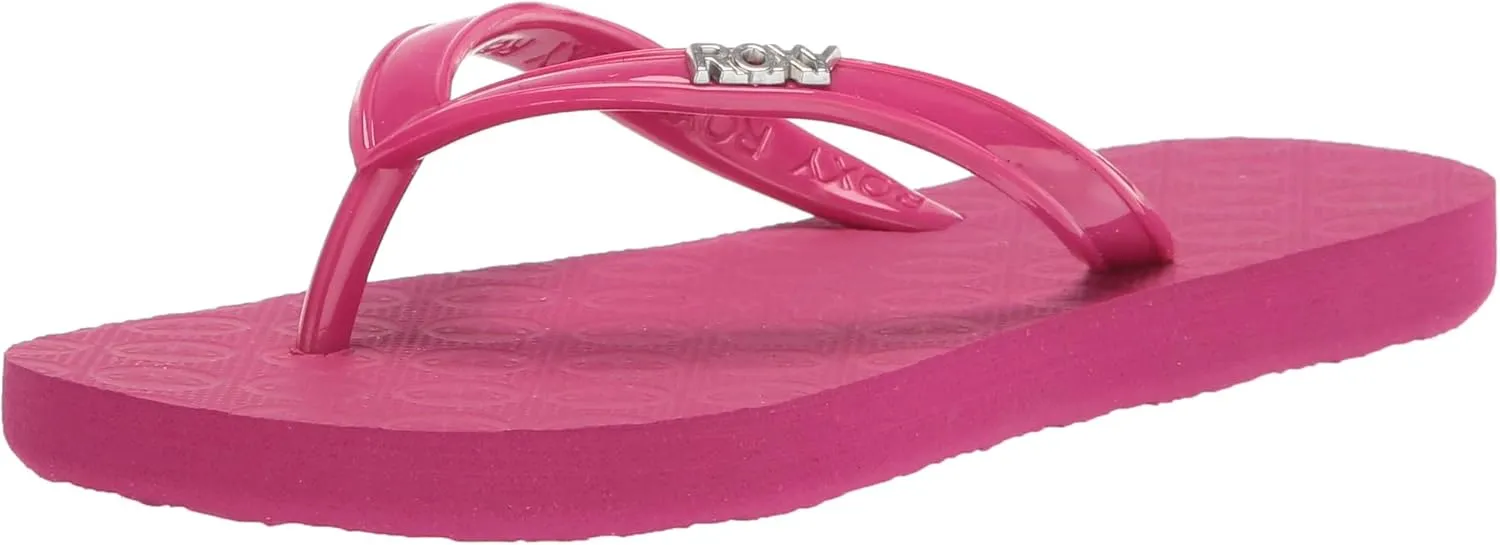 Roxy Girls RG Viva Sandal Flip-Flop, HOT Pink 211, 5 Big Kid