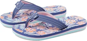 Roxy Girls Vista Flip Flop Sandal, Blue Haze, 13 Little Kid
