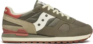 Saucony Men's Shadow Original Sneaker, Olive/Rust, 8.5