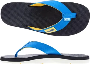 Scott Hawaii Men's Hanapa'a Sandal | Fish Flag Design | Neoprene Lined Strap | Molded Outsole With Arch Suport And Heel Cup | Non-marking No-slip | Marine And Boat Friendly Flip Flop
