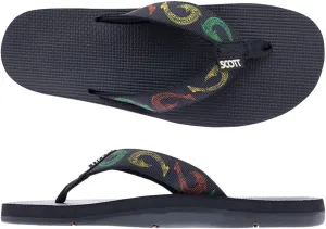 Scott Hawaii Men's Kaikane Sandal | Nylon Strap with Neoprene Lining | Molded Rubber Outsole with Arch Support and Heel Cup | Podiatrist Recommended