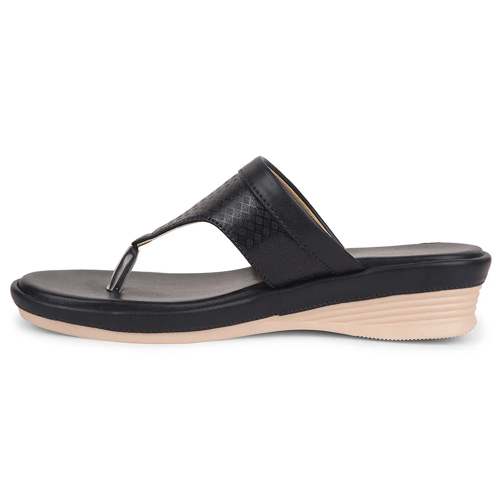 Senorita Navy Blue Casual Wedge Heel Sandal For Women SGL-3 By Liberty