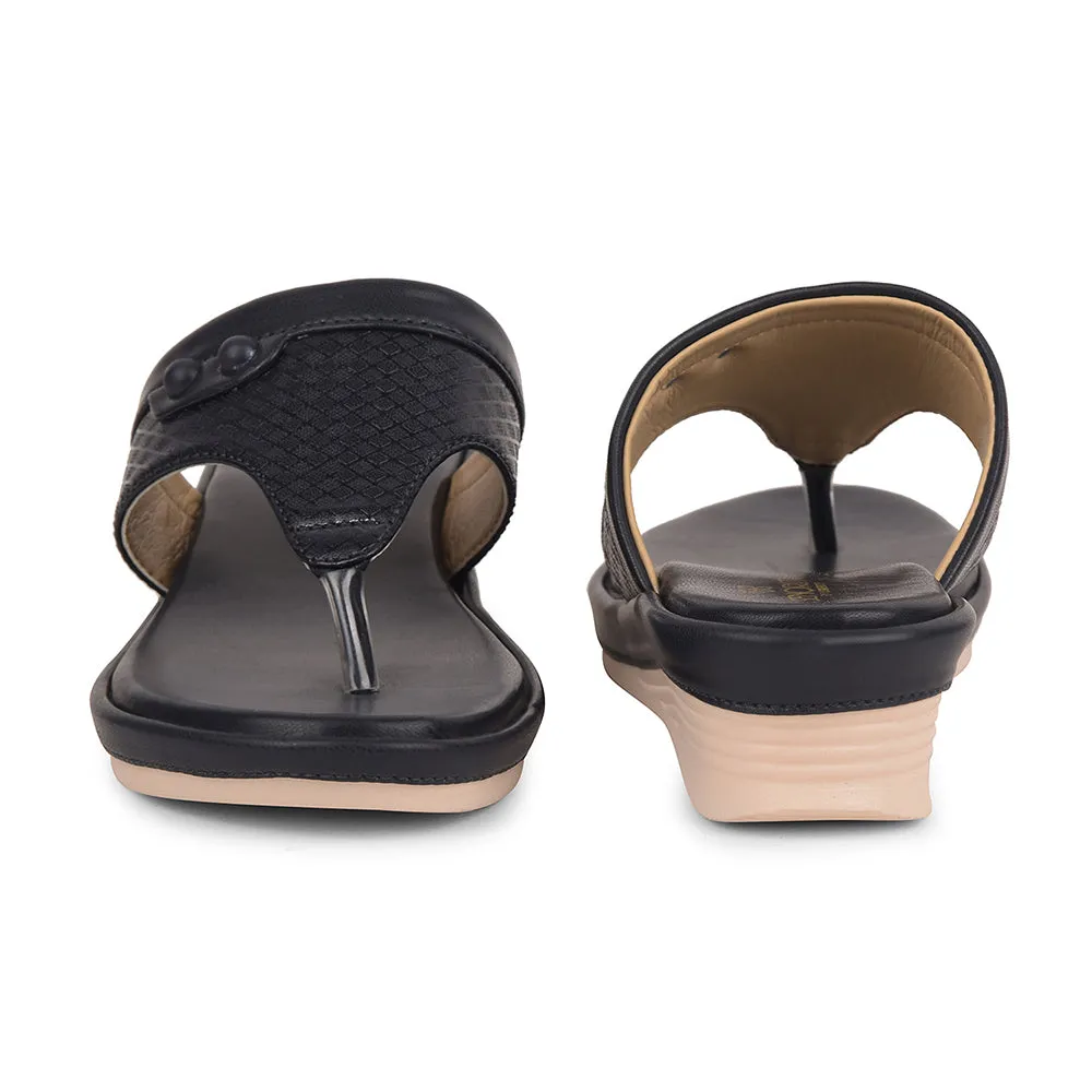 Senorita Navy Blue Casual Wedge Heel Sandal For Women SGL-3 By Liberty