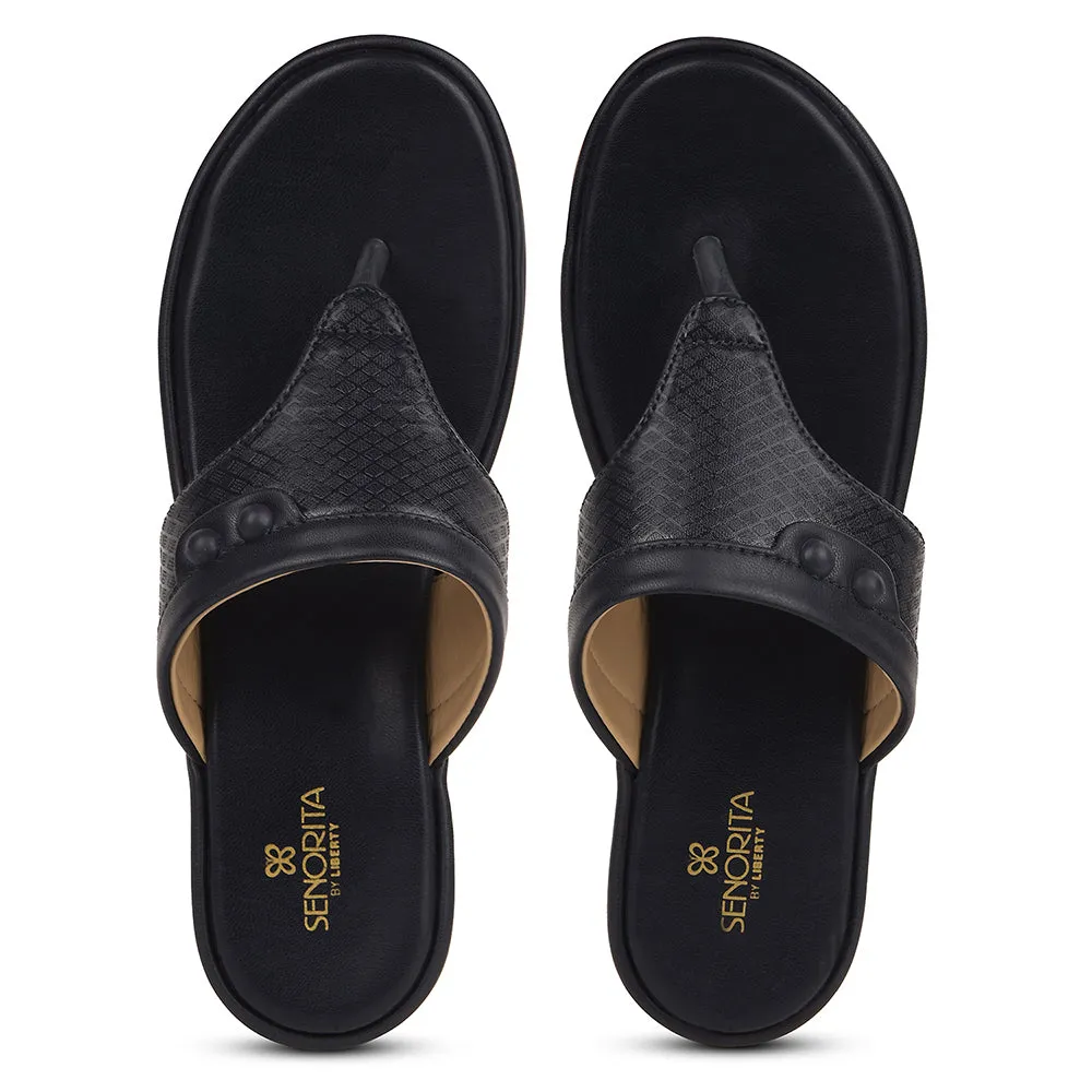 Senorita Navy Blue Casual Wedge Heel Sandal For Women SGL-3 By Liberty