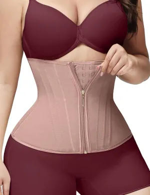 SHAPSHE Waist Trainer for Women Tummy Control Corset Waist Shapewear for Working Out Wrap Hourglass Body Shaper with Steel Bone