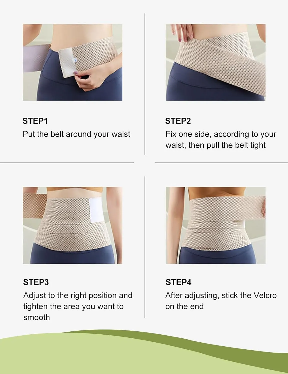 SHAPSHE Waist Trainer for Women Wrap Belt Shapewear Tummy Control Workout Sweat Waist Trimmer Belly Band for Weight Loss