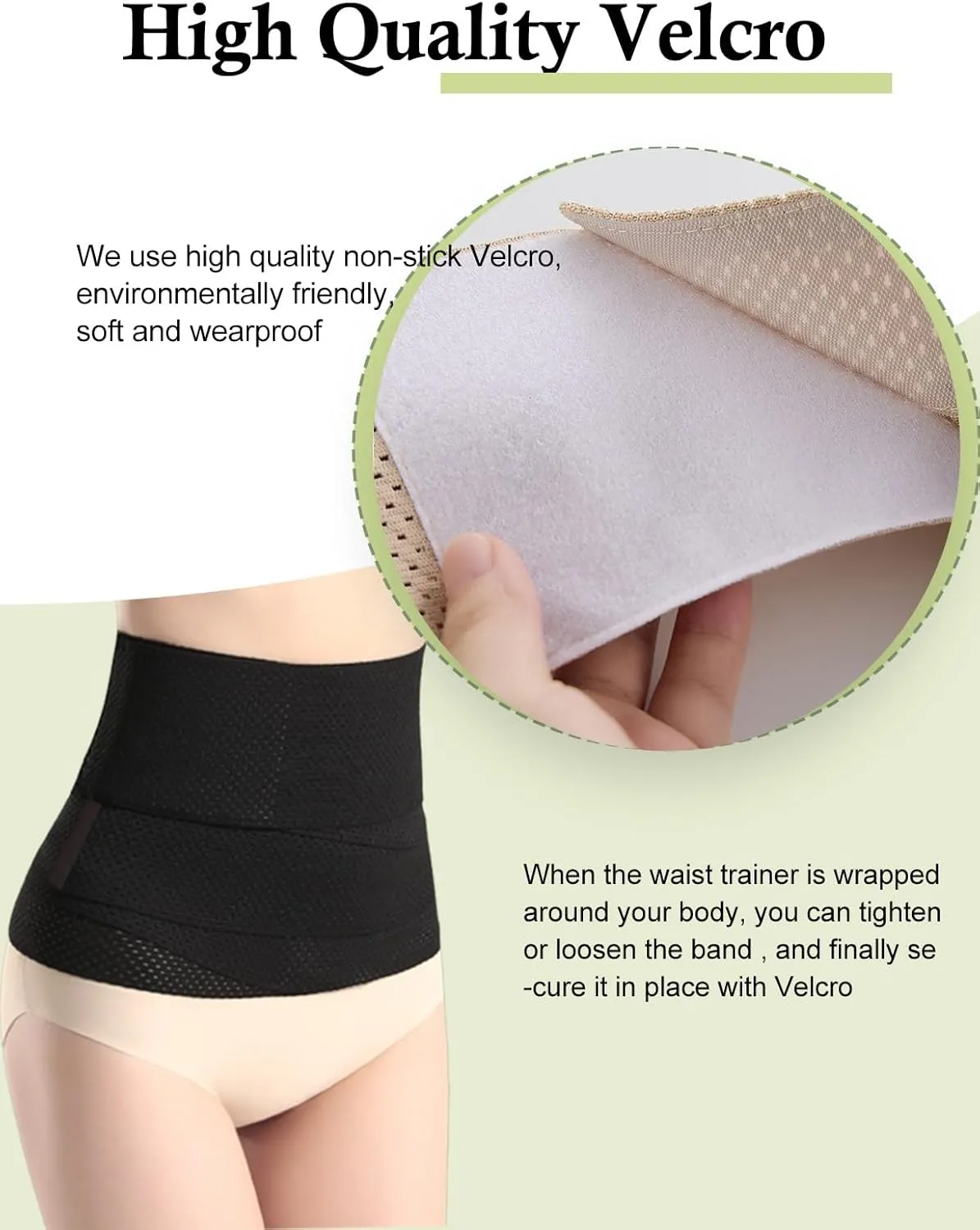 SHAPSHE Waist Trainer for Women Wrap Belt Shapewear Tummy Control Workout Sweat Waist Trimmer Belly Band for Weight Loss
