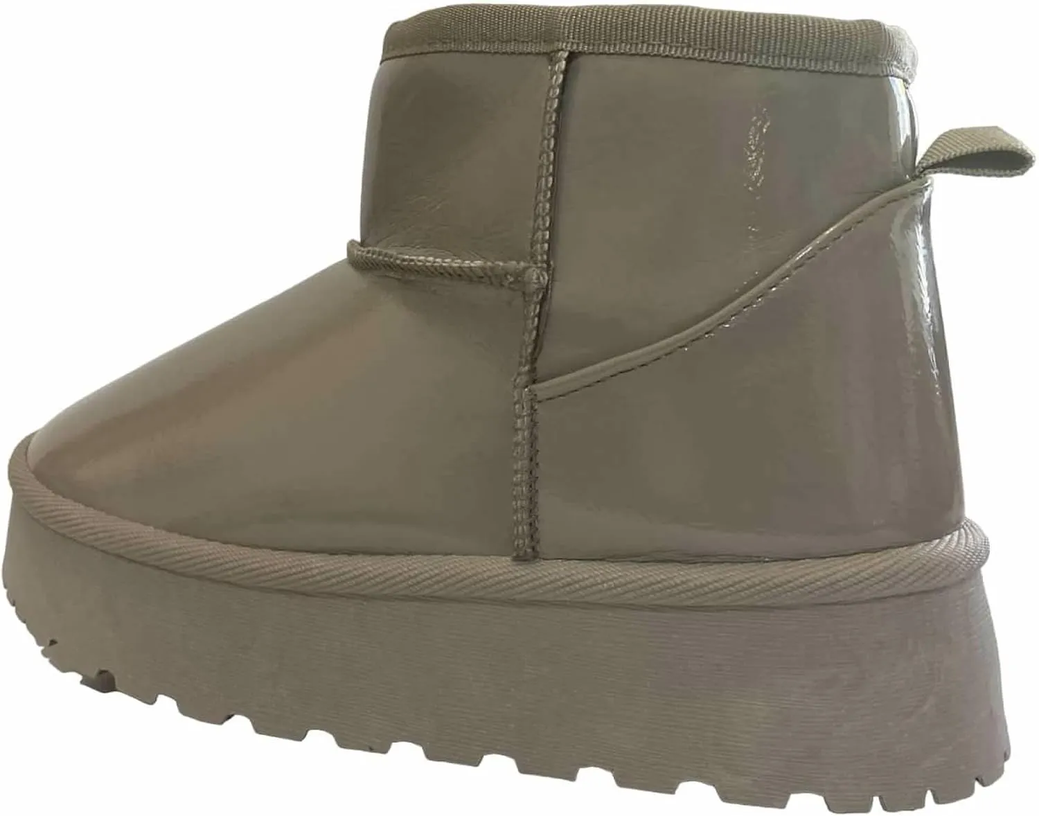 Shoes8teen Platform Mini Boot For Women Short Ankle Boot Fur Fleece Lined Sneakers Classic Ultra Snow Platform Anti-Slip Boot For Outdoor