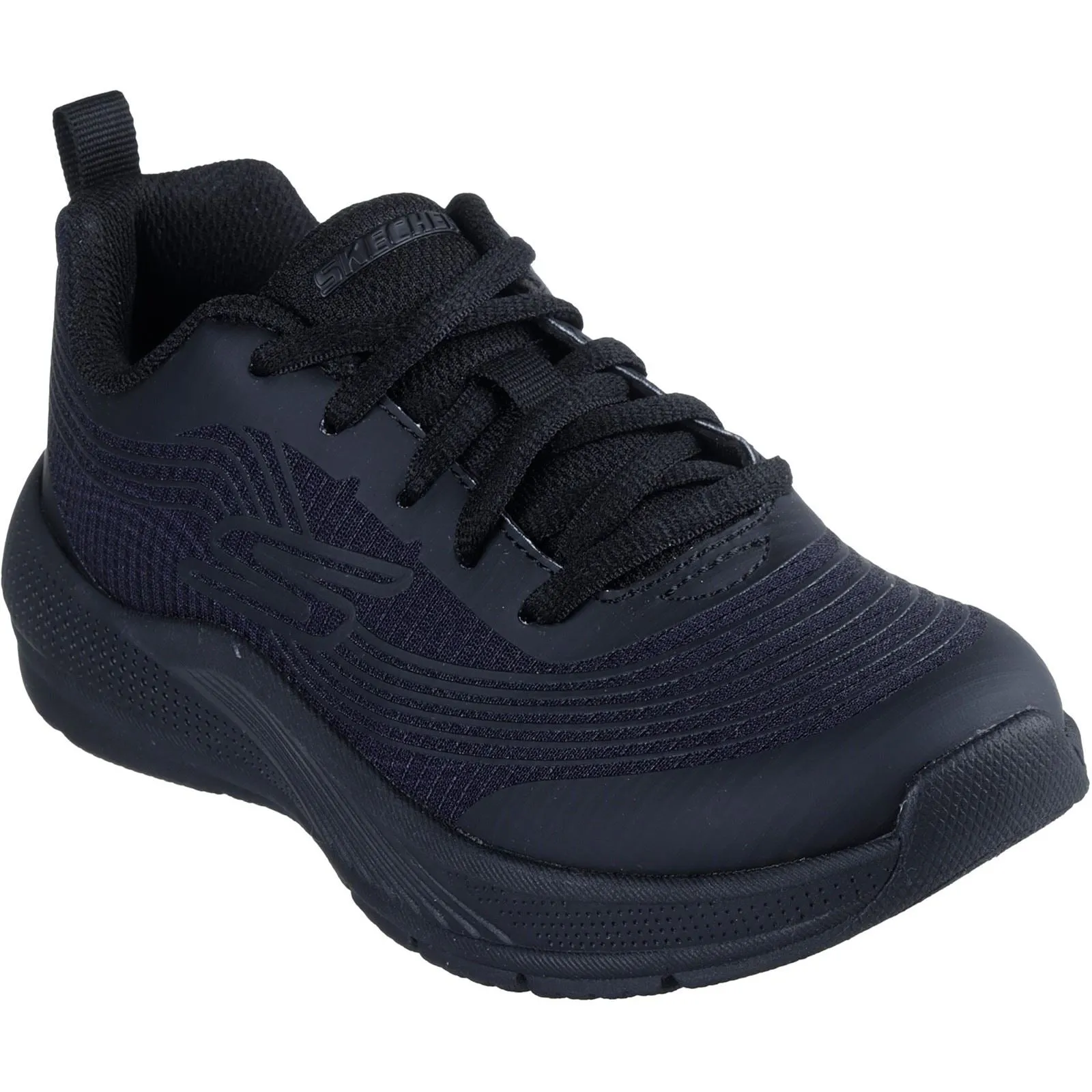 Skechers Microspec Advance Textile Girls's Black Trainers
