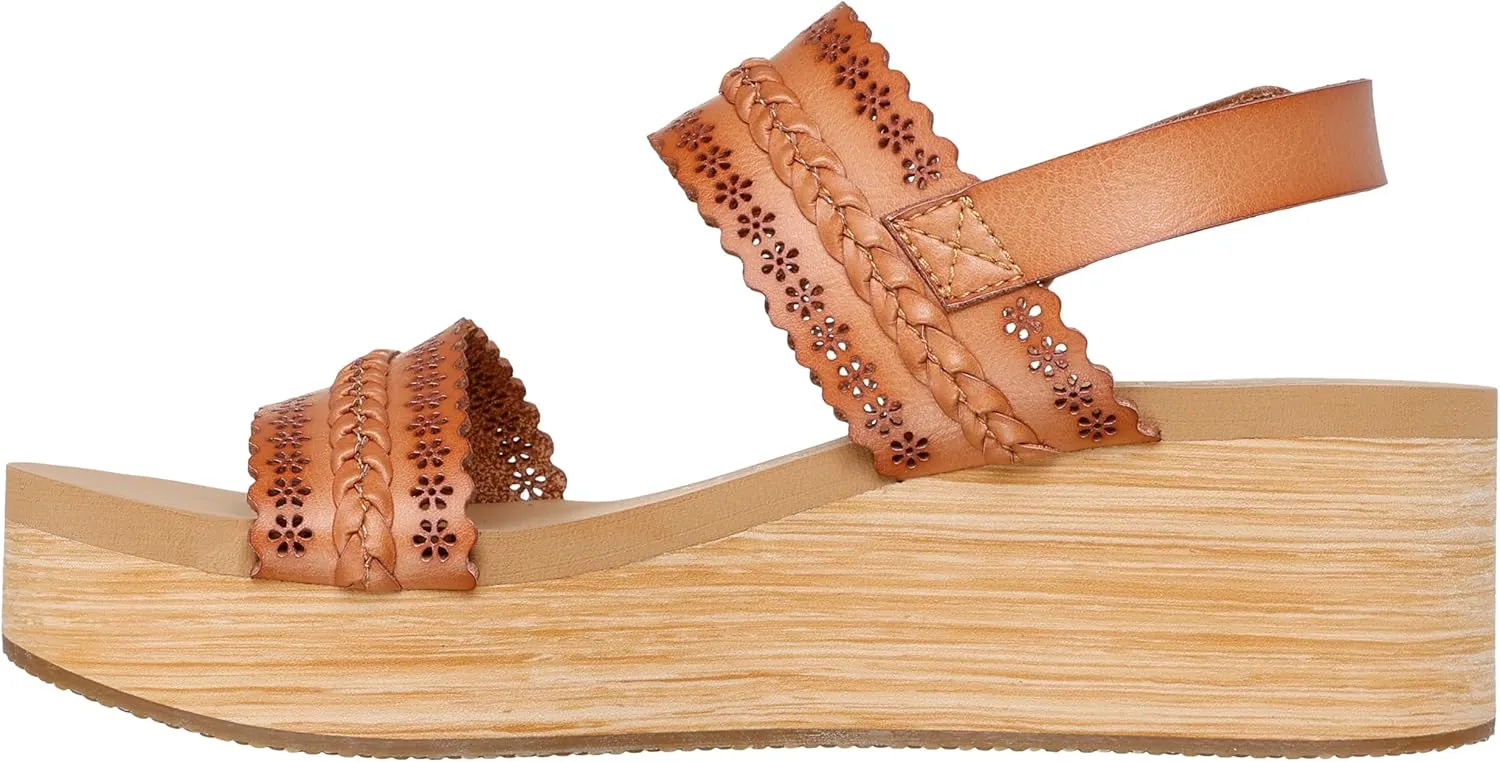 Skechers Women's Summers-Coastal Stroll Wedge Sandal