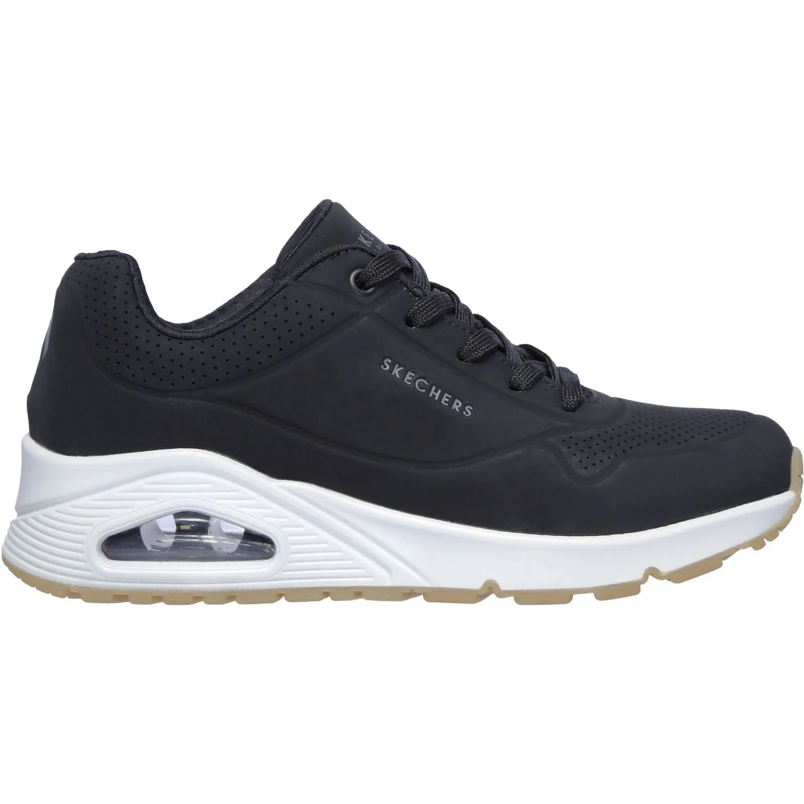 Skechers Women's Uno - Stand on Air Trainer in Black