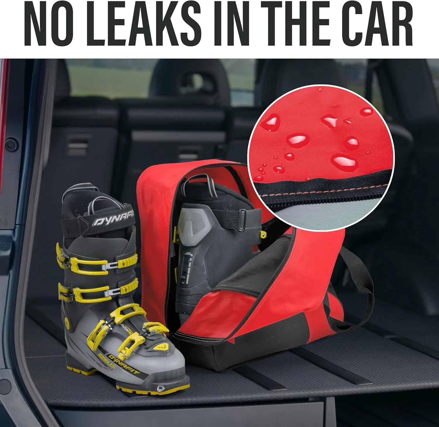 Ski Bag and Boot Bag Combo - Ski Bags for Air Travel - Unpadded Snow Ski Bags - For Skis Up to 180cm