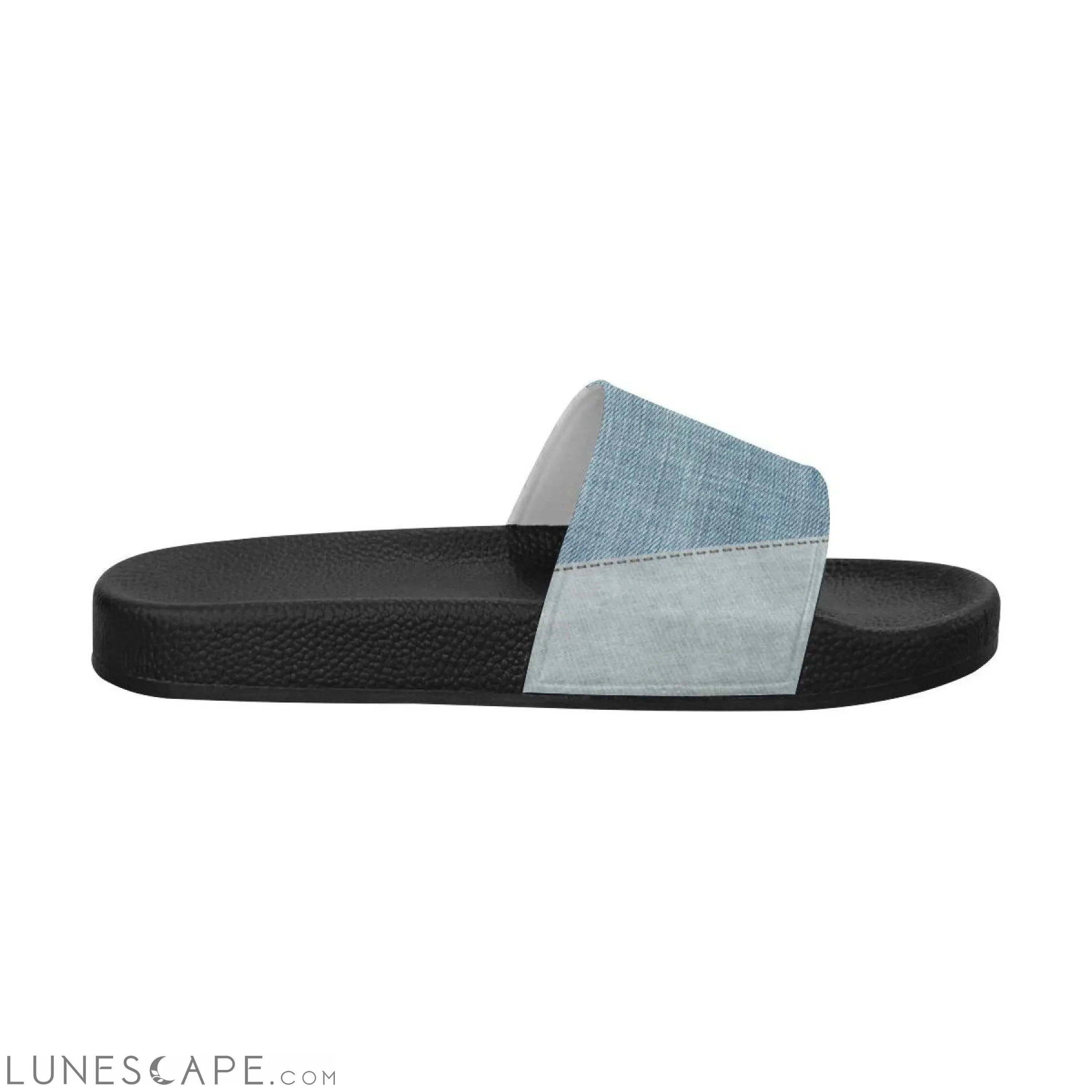 Slip On Beach Slides - Faded Blue