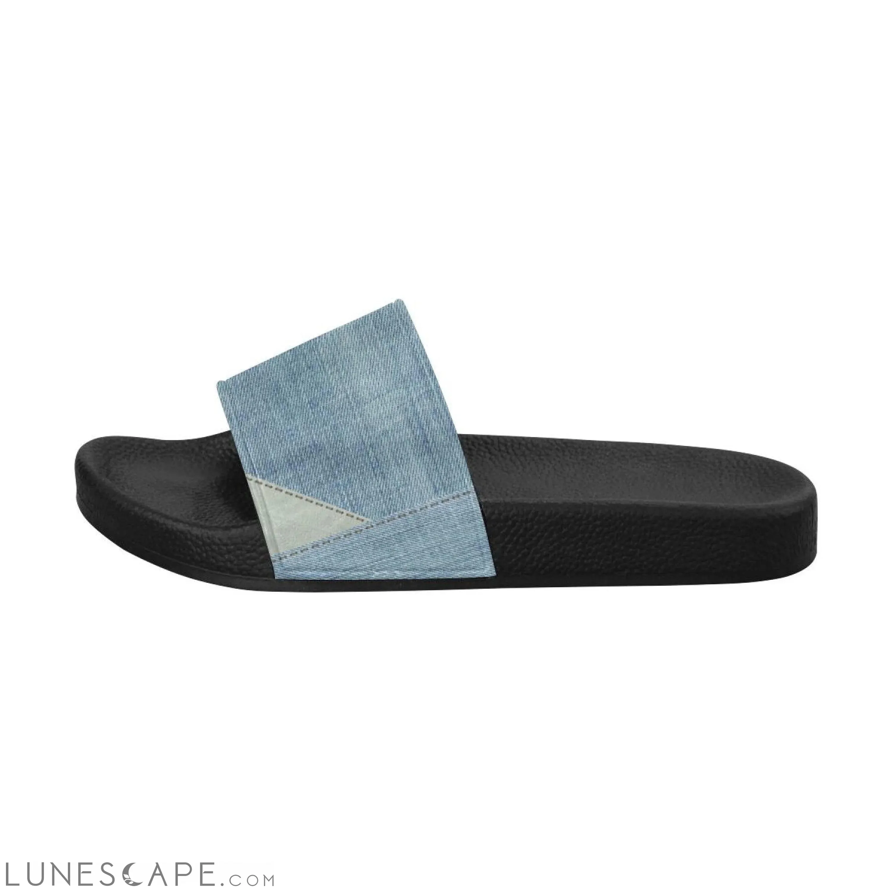 Slip On Beach Slides - Faded Blue